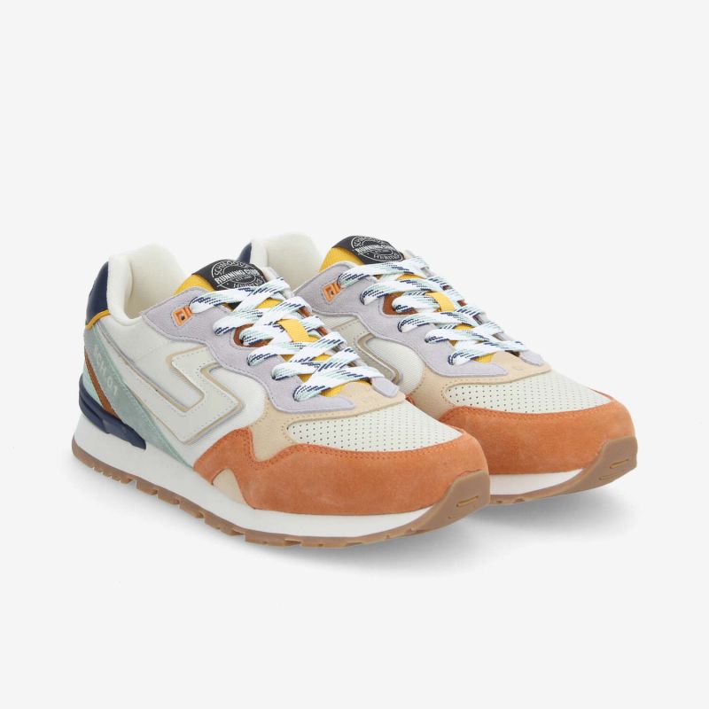 CAPE CODE RUNNER M - SUEDE/NYL/PUNCH - OCRE/BLANC CASSE